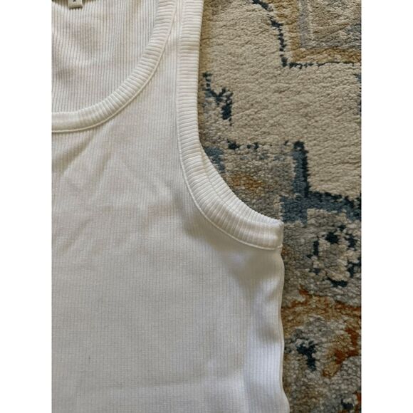 Agolde Poppy Tank in White - Picture 4 of 6